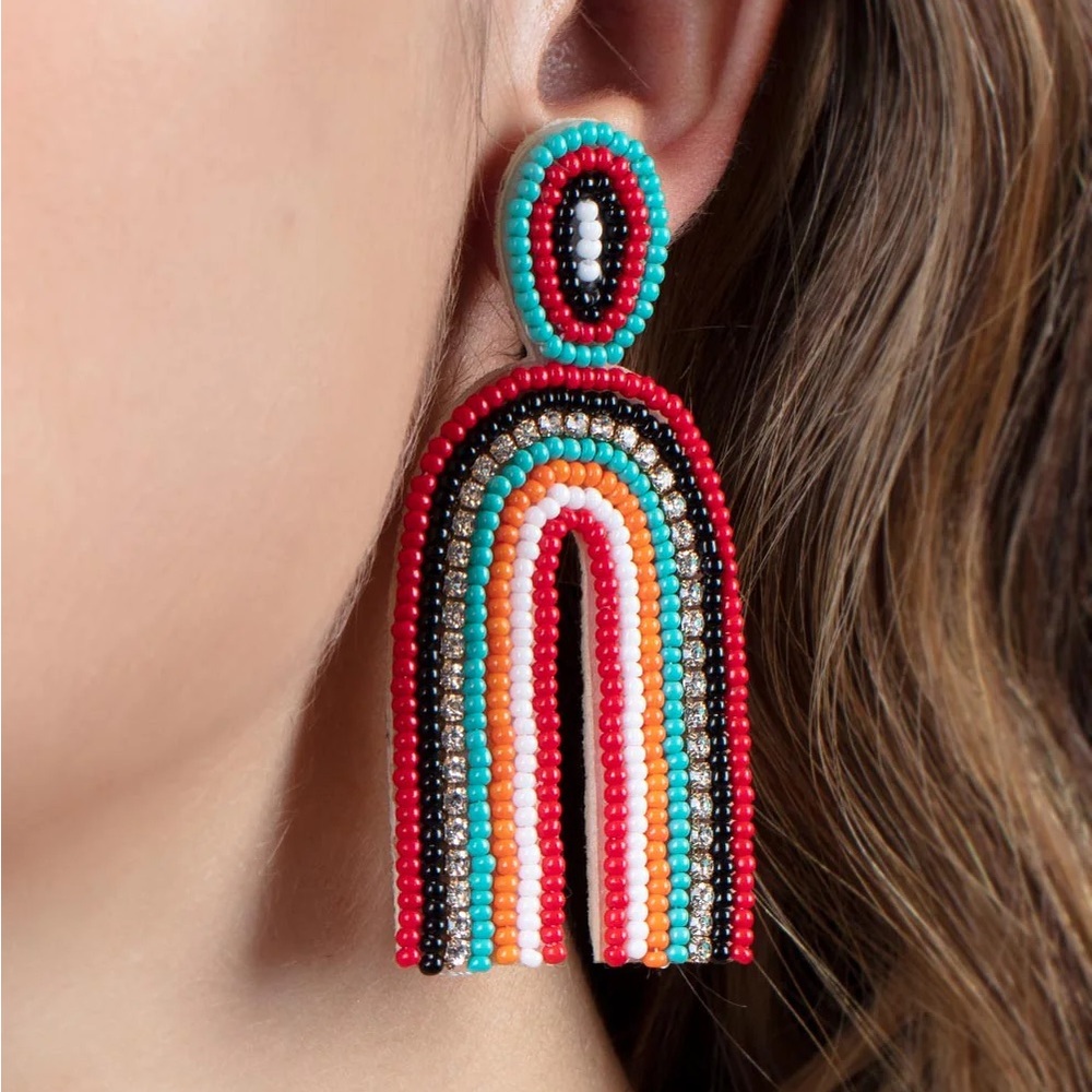 Rainbow Seed Beads - Red